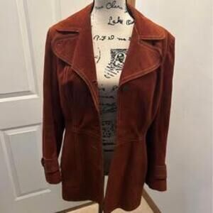 VTG suede coat/jacket/70s/SZ15-16